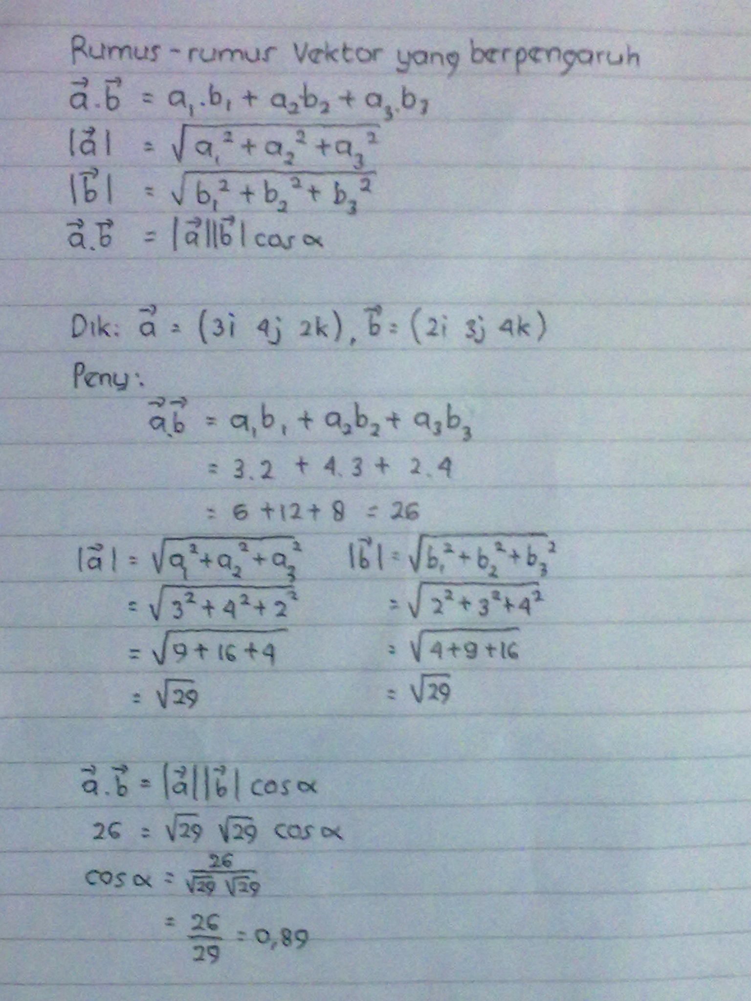 Soal Latihan Vektor Matematika Kelas 10 Pdf